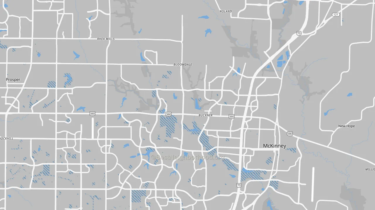 Transit Grade map of 75071, TX