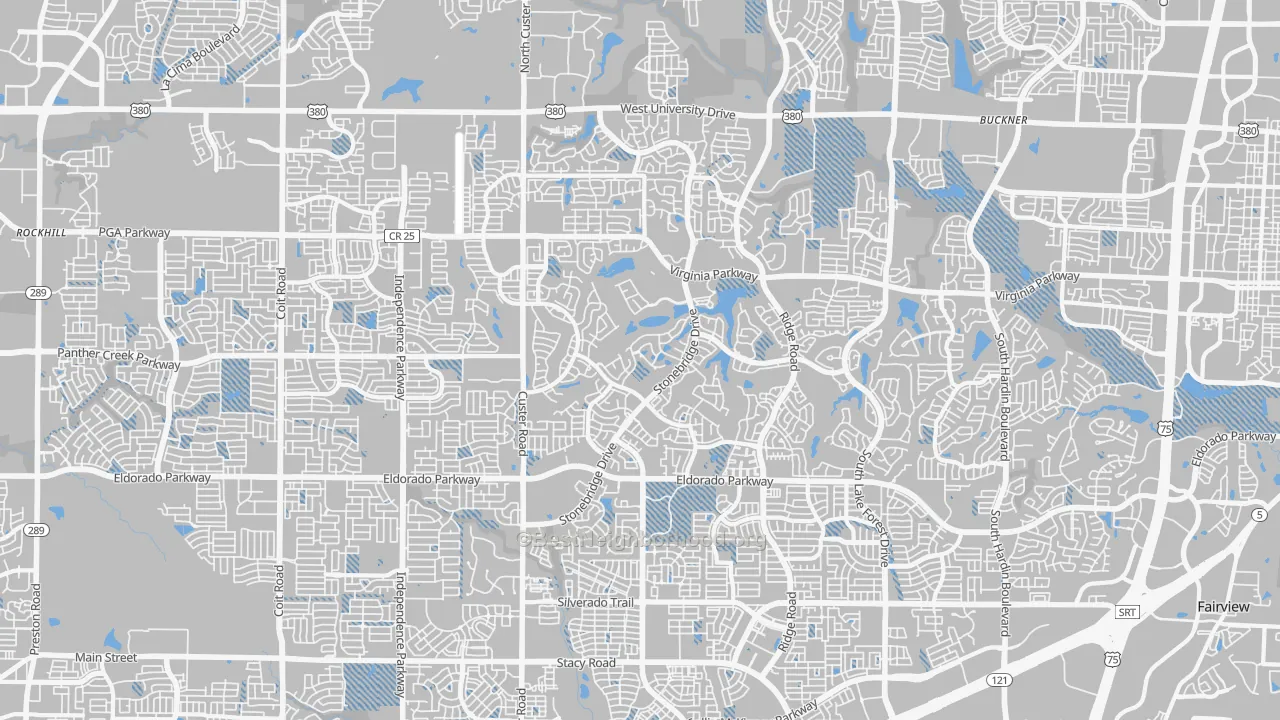 Transit Grade map of 75072, TX
