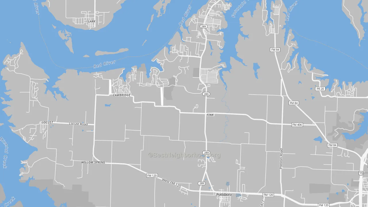 Transit Grade map of 75076, TX