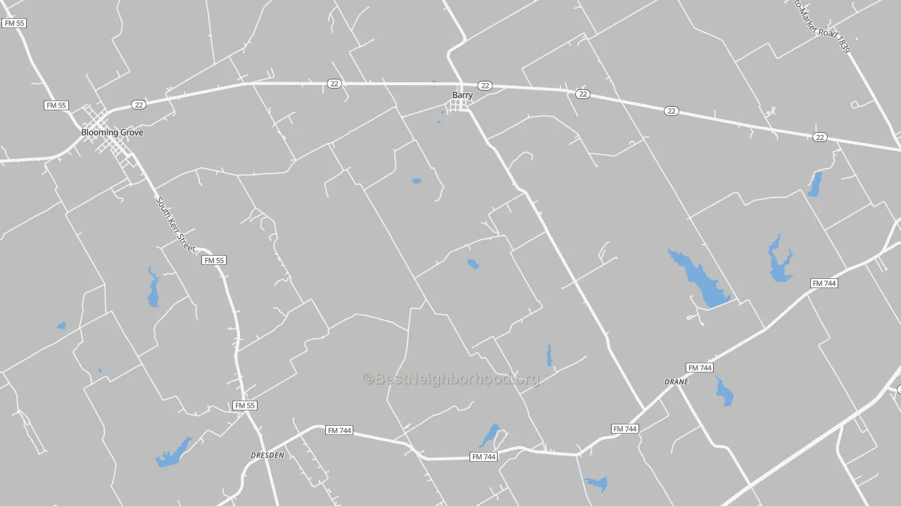 Transit Grade map of 75102, TX