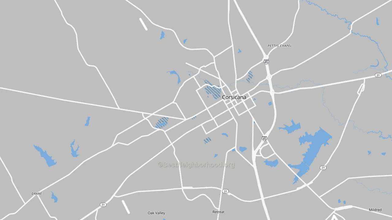 Transit Grade map of 75110, TX