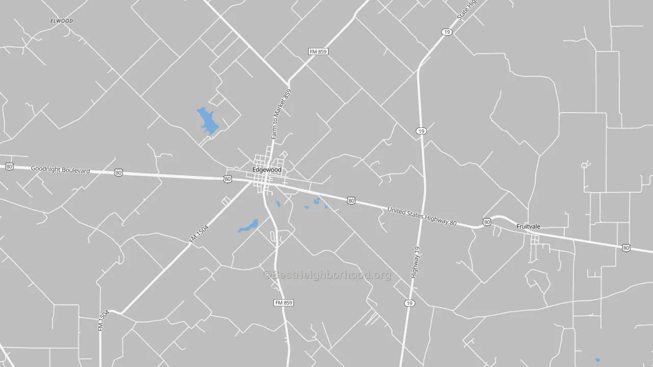 Transit Grade map of 75117, TX