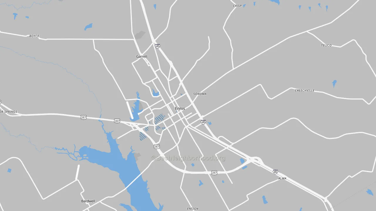 Transit Grade map of 75119, TX