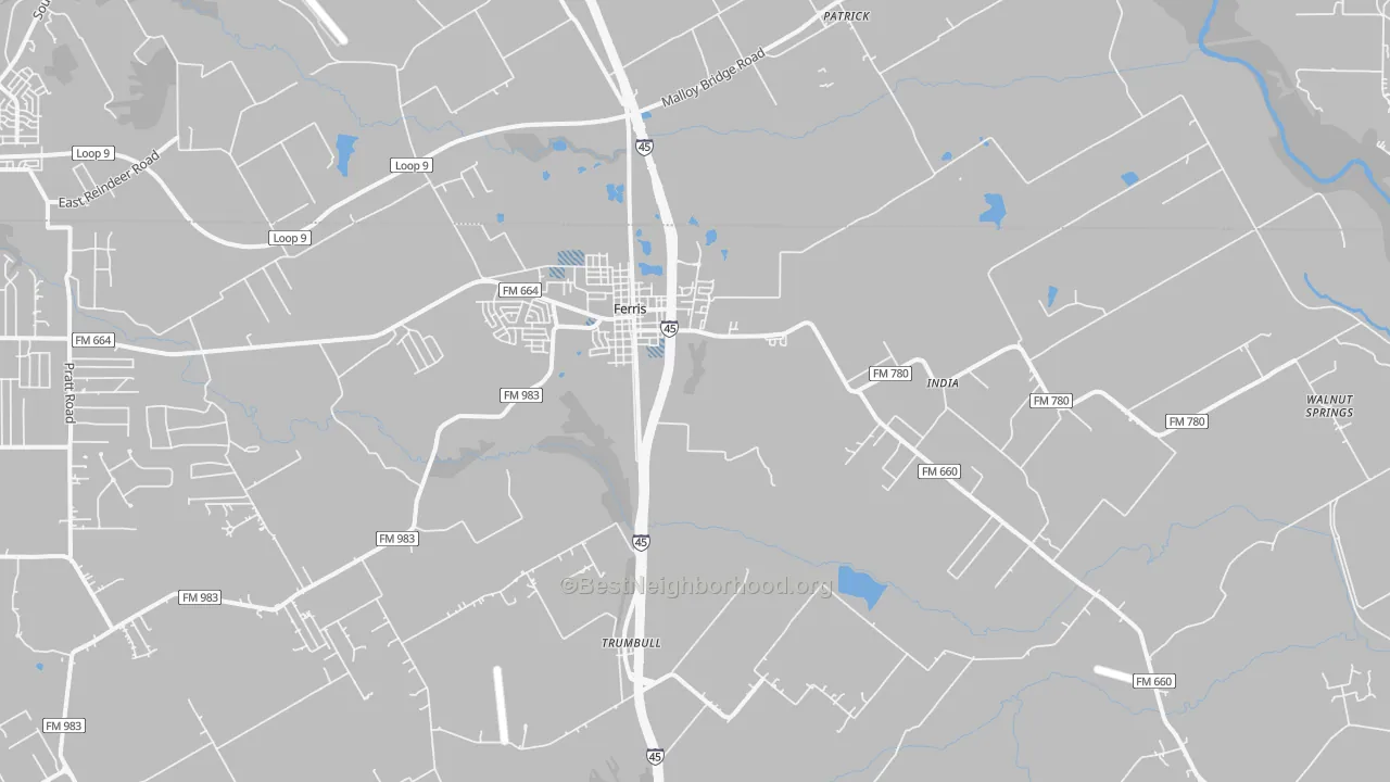 Transit Grade map of 75125, TX