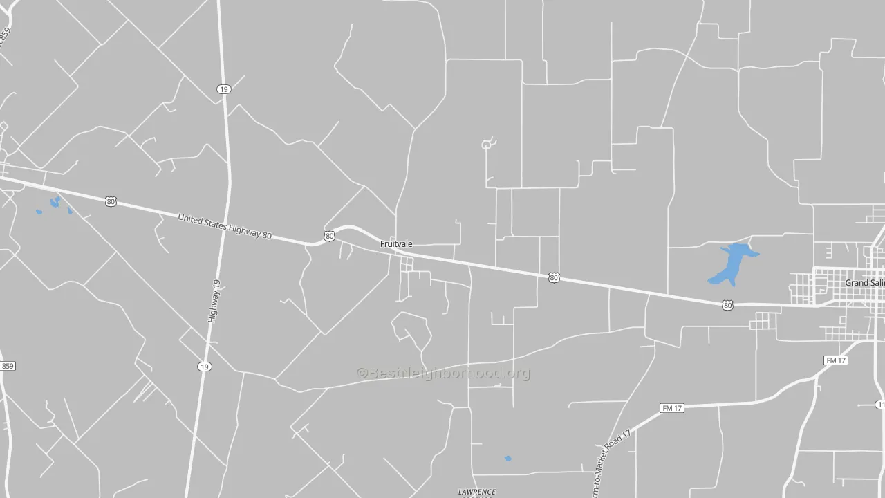 Transit Grade map of 75127, TX