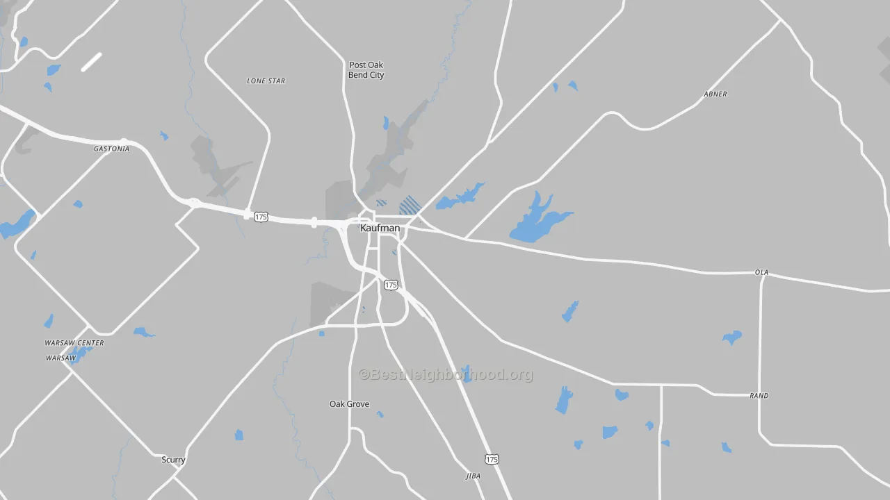 Transit Grade map of 75142, TX