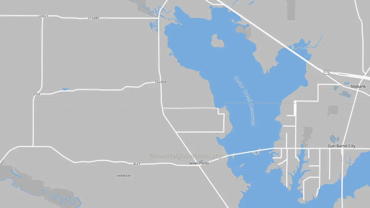 Transit Grade map of 75143, TX