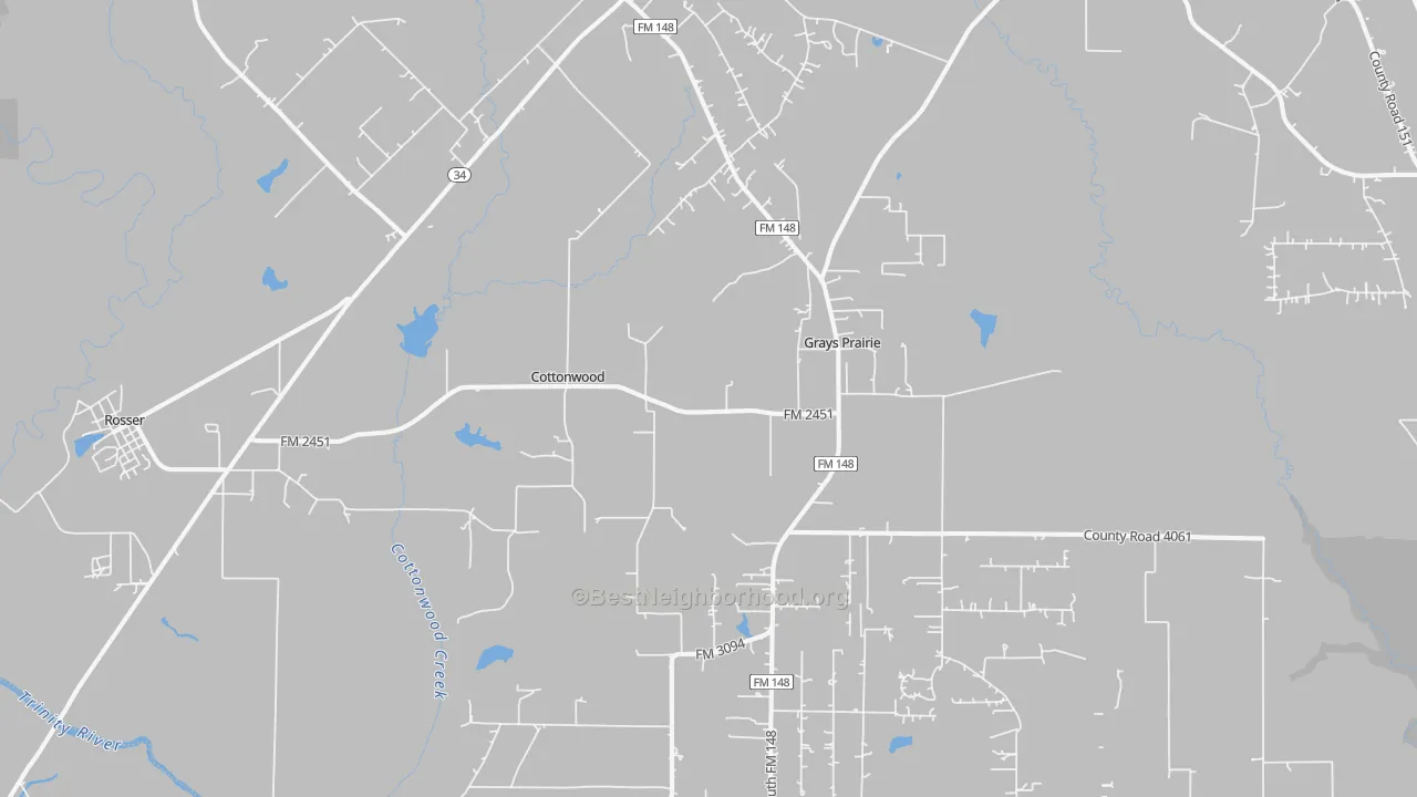 Transit Grade map of 75158, TX