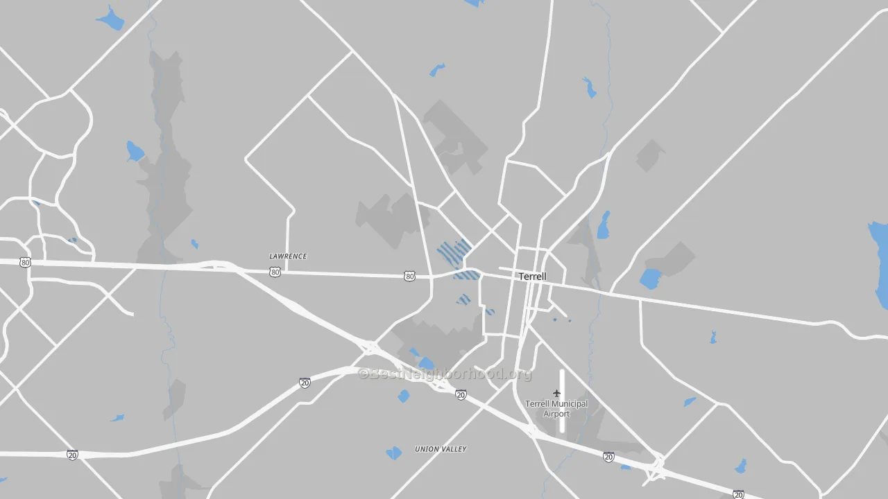 Transit Grade map of 75160, TX