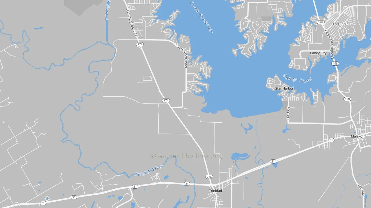 Transit Grade map of 75163, TX