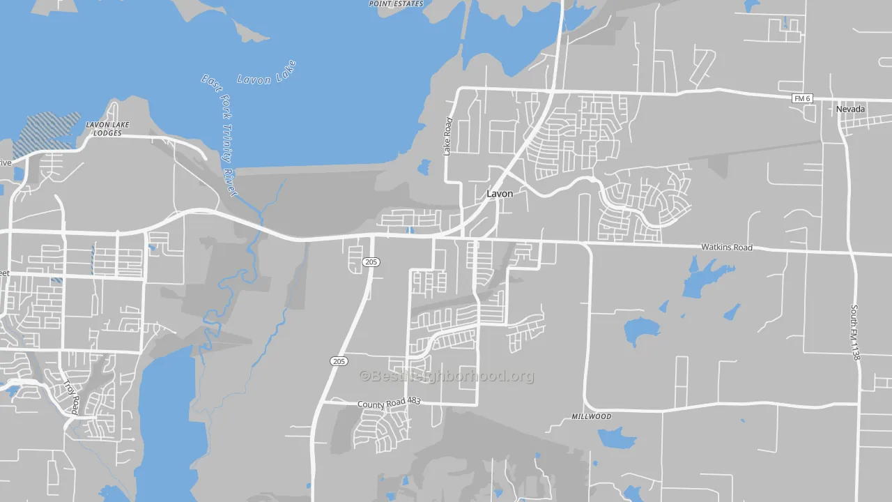 Transit Grade map of 75166, TX