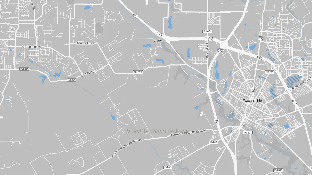 Transit Grade map of 75167, TX