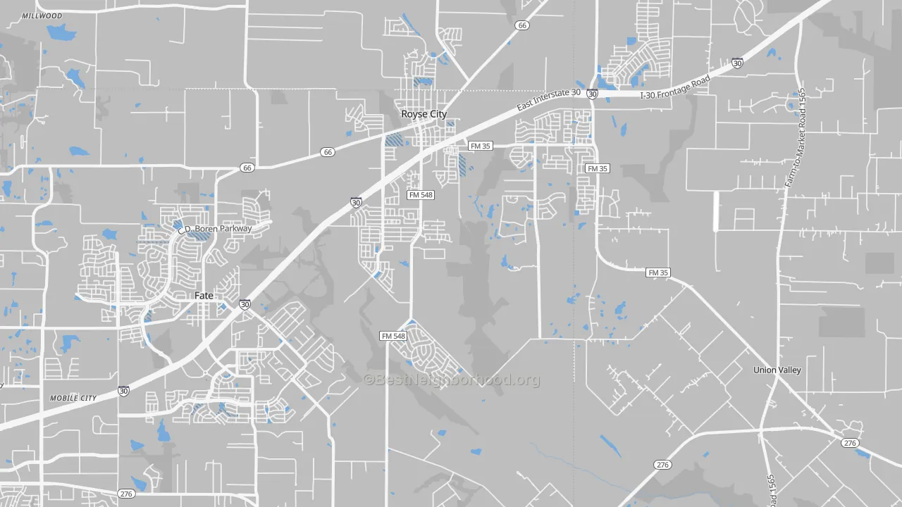 Transit Grade map of 75189, TX