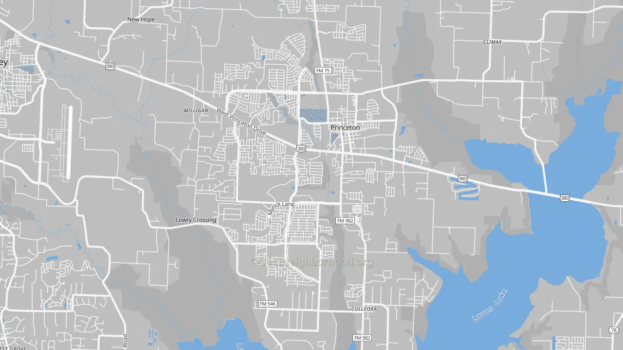 Transit Grade map of 75407, TX