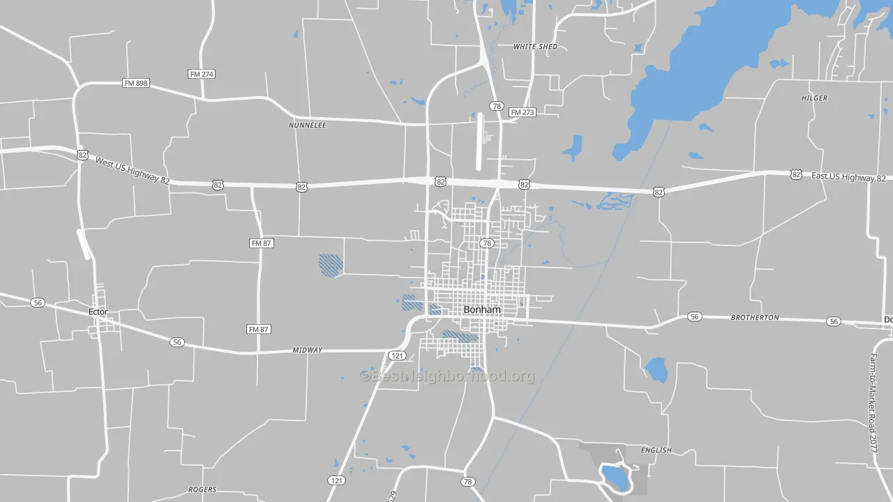 Transit Grade map of 75418, TX