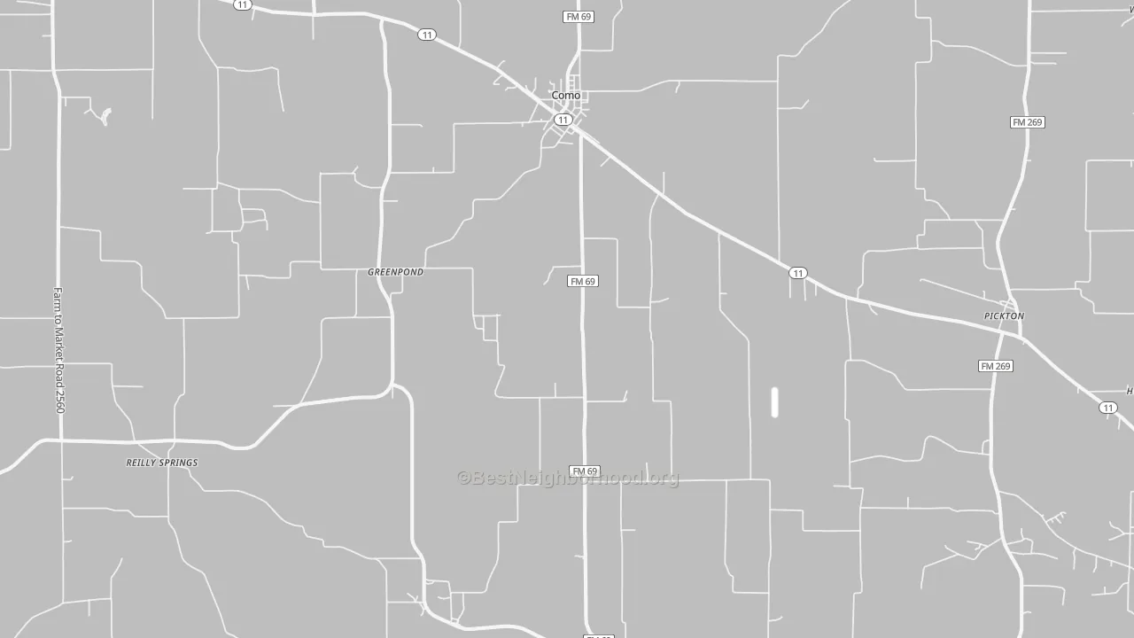Transit Grade map of 75431, TX