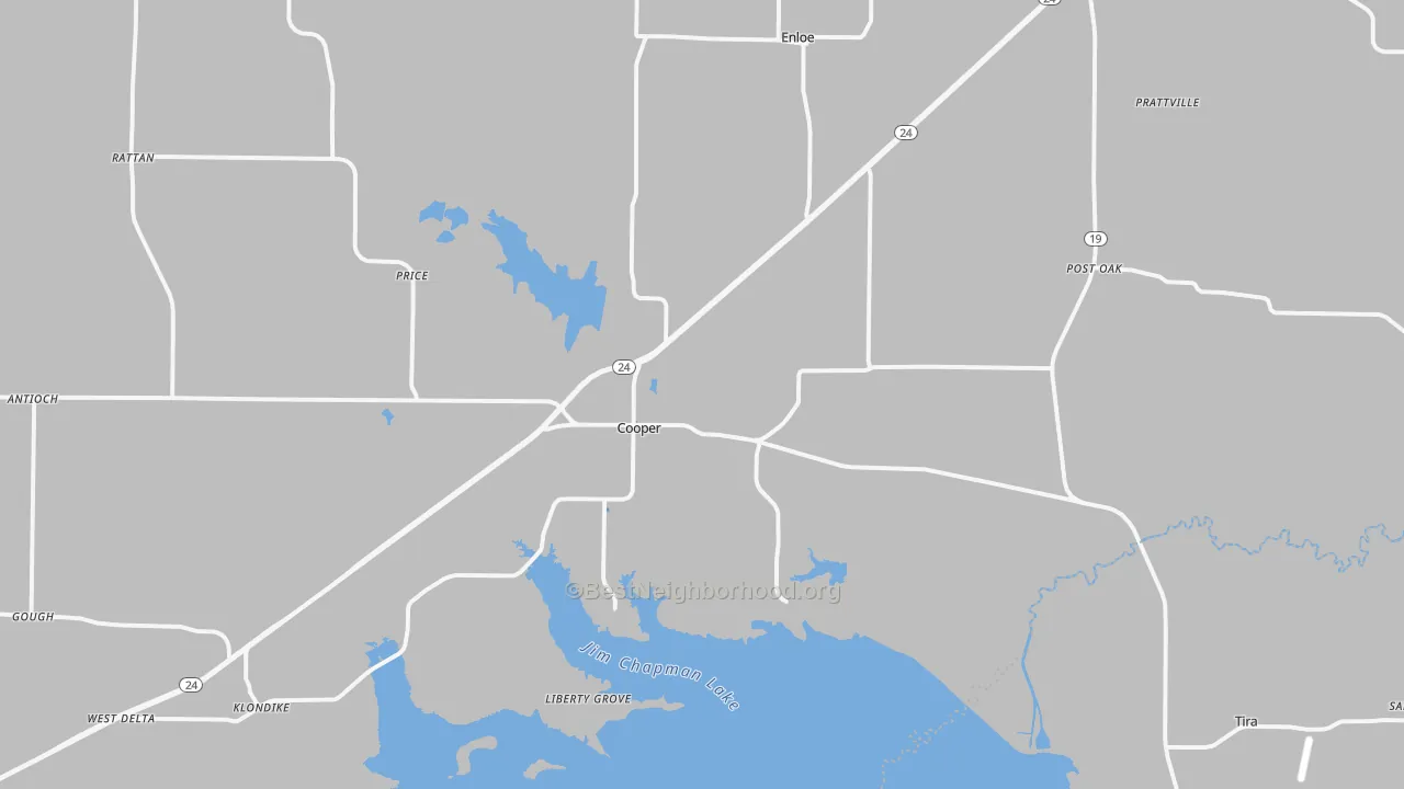 Transit Grade map of 75432, TX