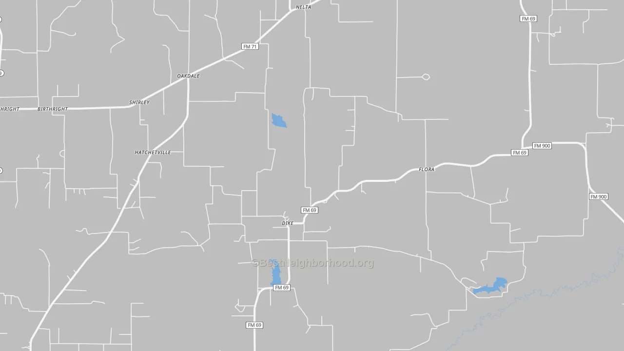 Transit Grade map of 75437, TX