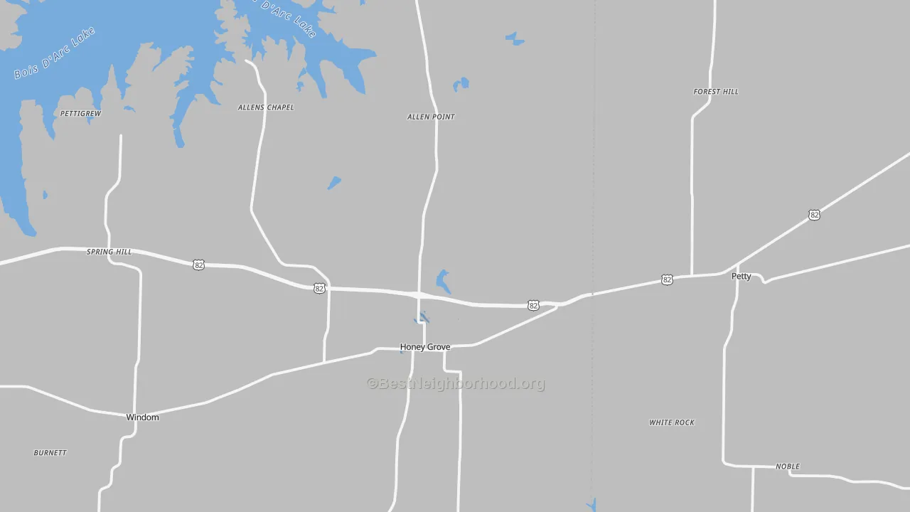 Transit Grade map of 75446, TX