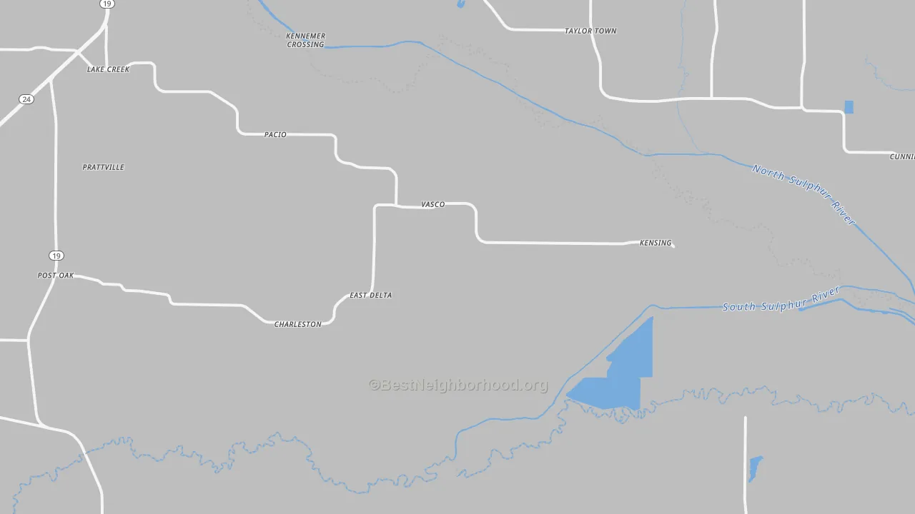 Transit Grade map of 75450, TX