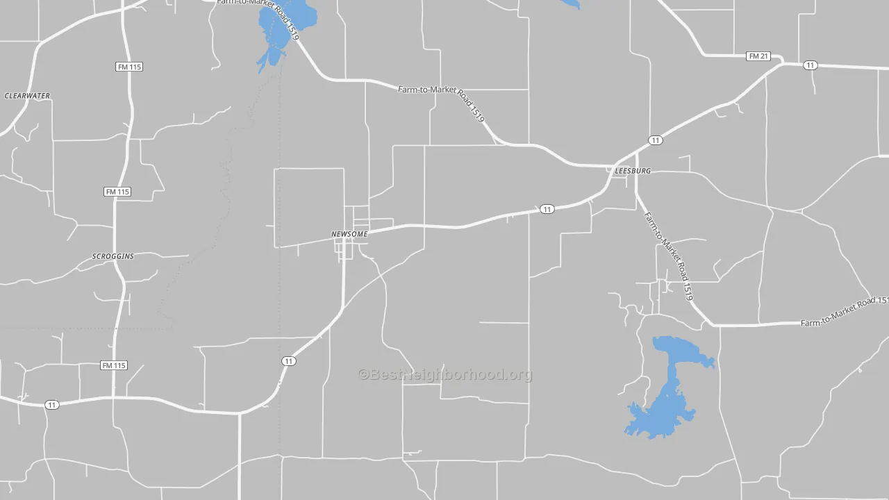 Transit Grade map of 75451, TX