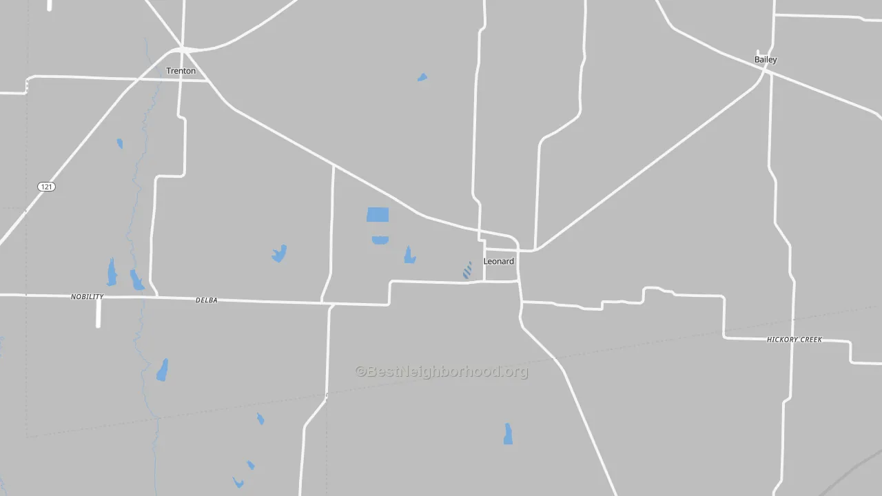 Transit Grade map of 75452, TX