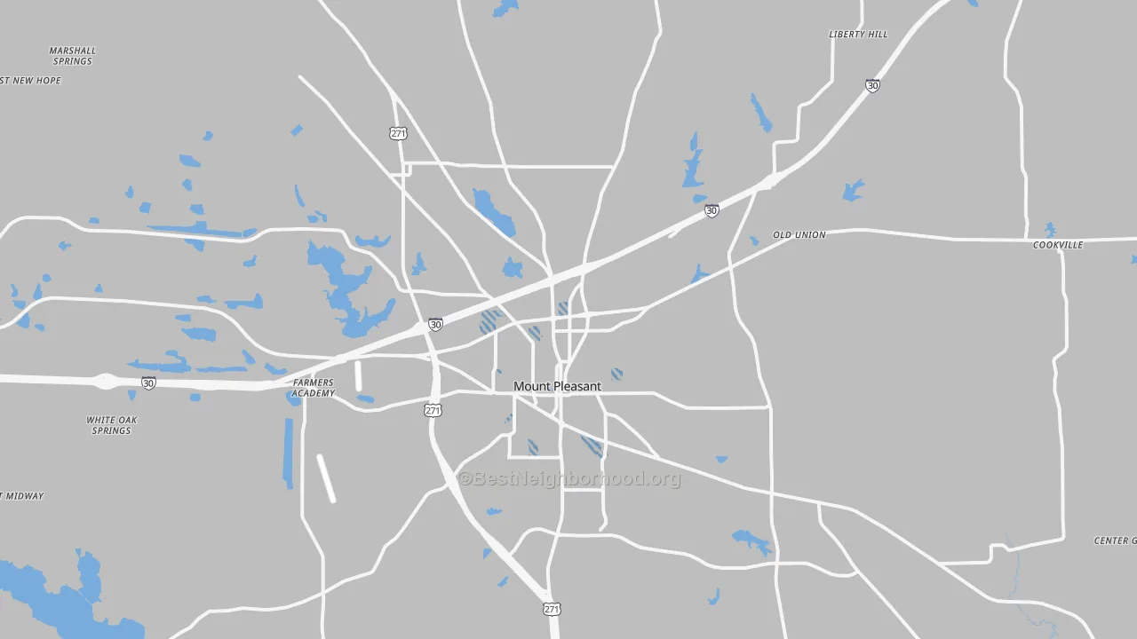 Transit Grade map of 75455, TX