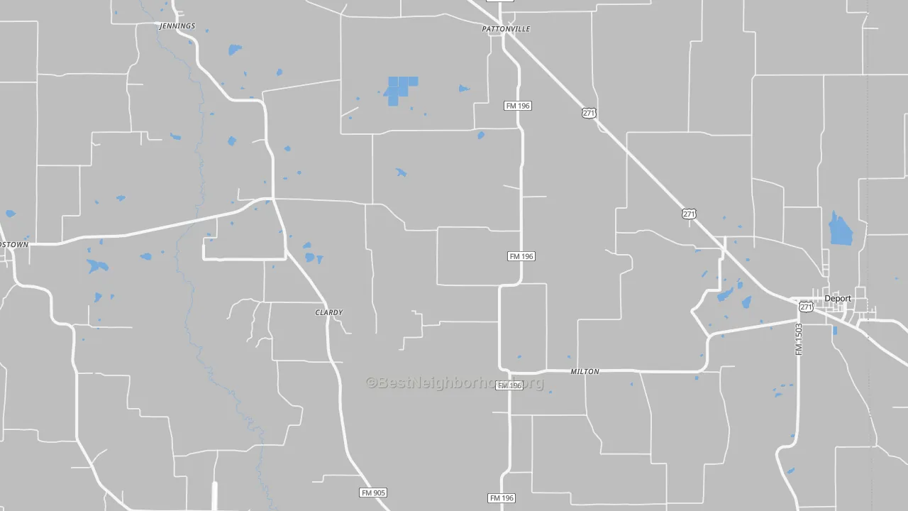 Transit Grade map of 75468, TX