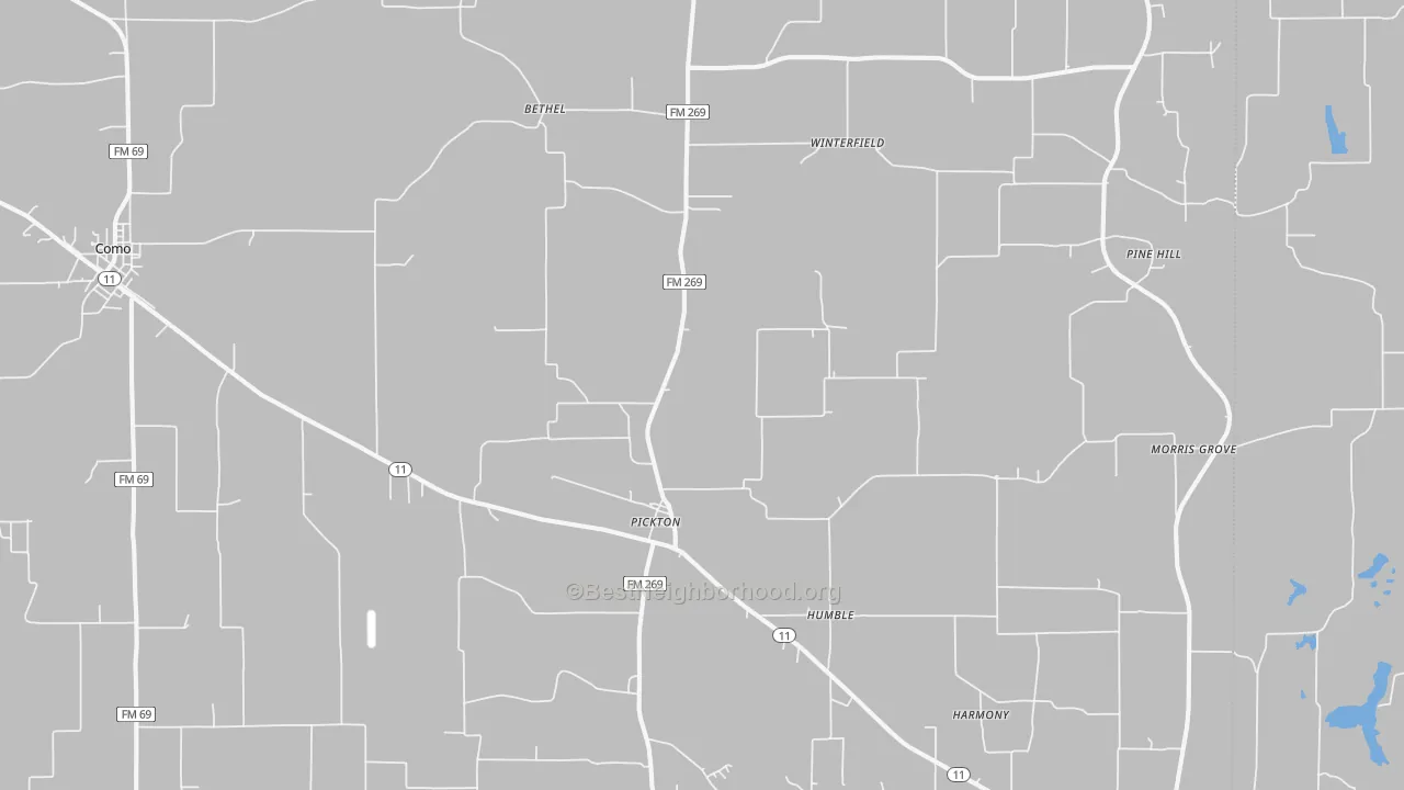 Transit Grade map of 75471, TX