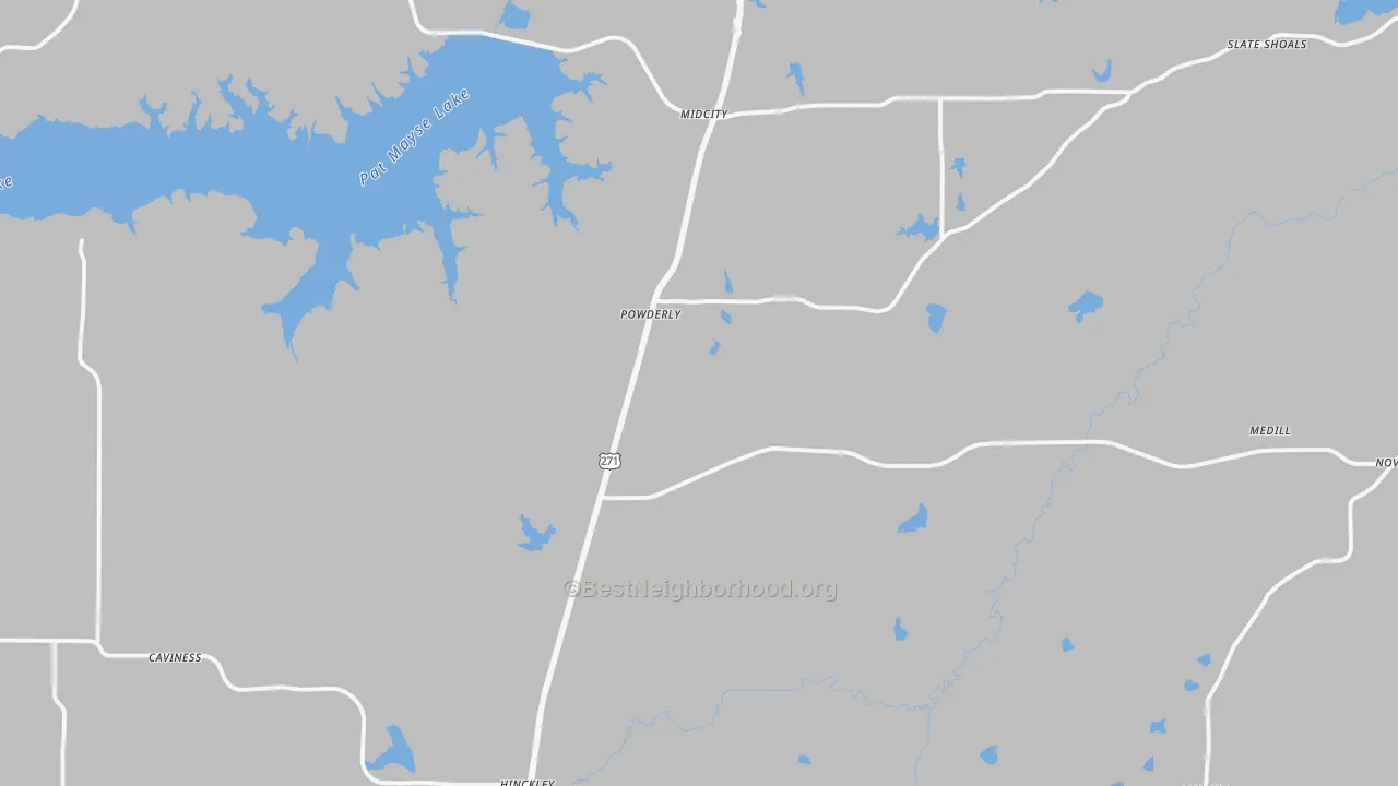Transit Grade map of 75473, TX