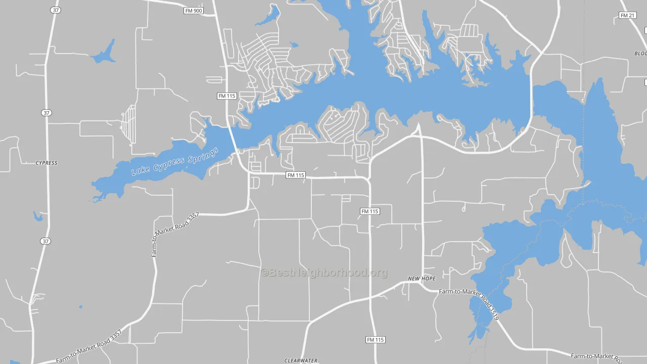 Transit Grade map of 75480, TX