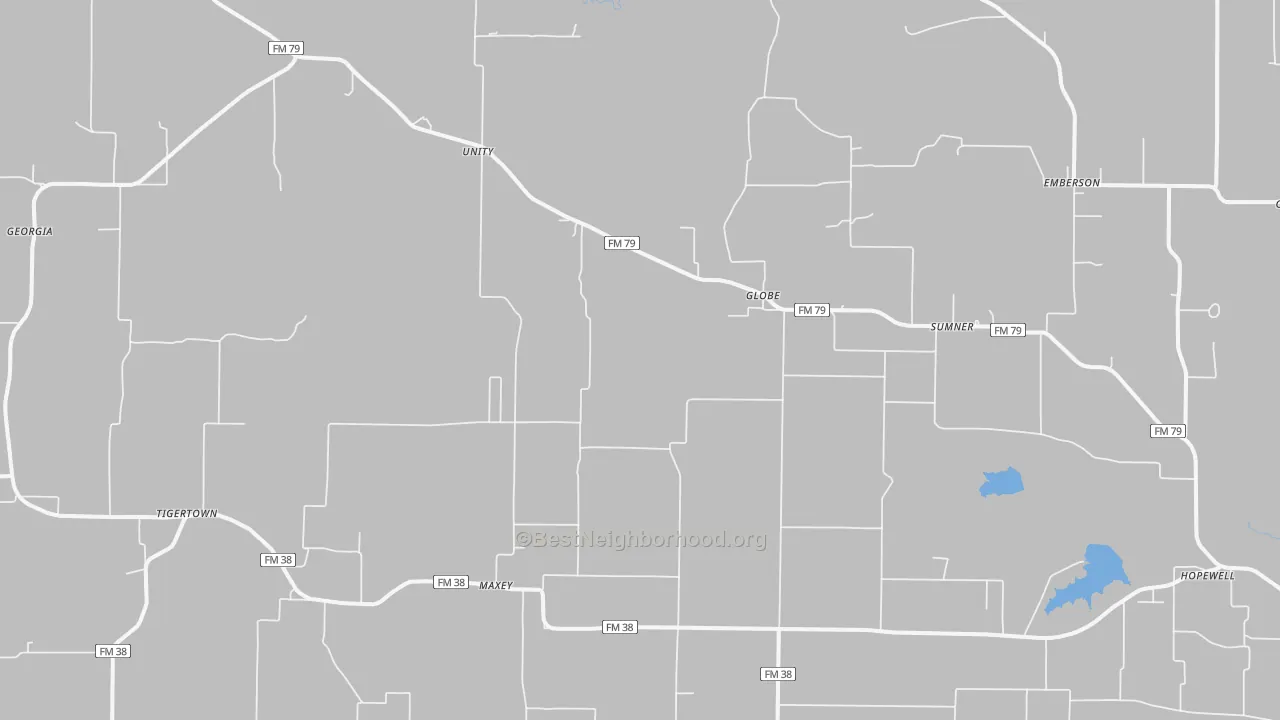 Transit Grade map of 75486, TX