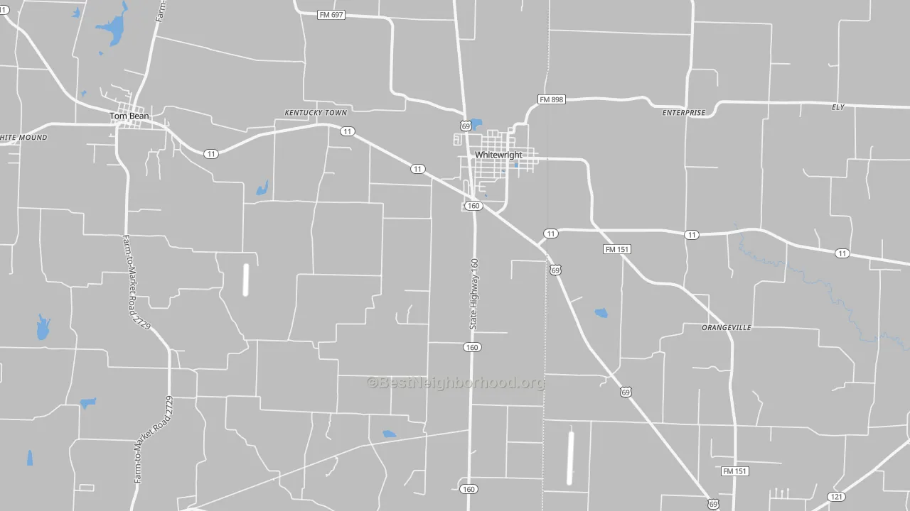 Transit Grade map of 75491, TX
