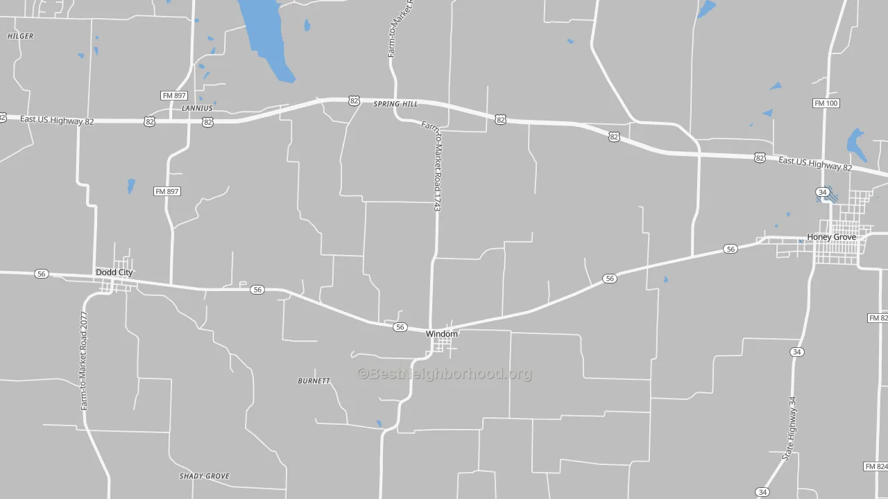 Transit Grade map of 75492, TX
