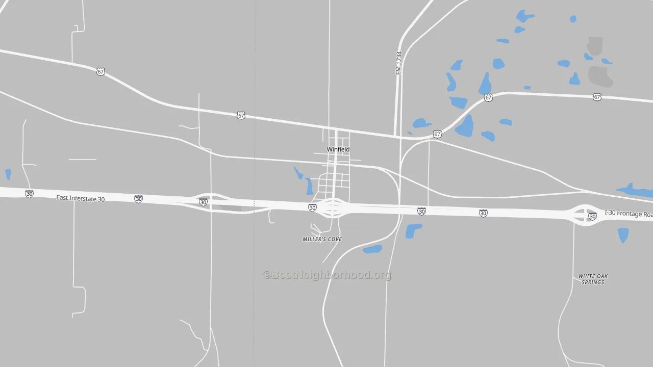 Transit Grade map of 75493, TX