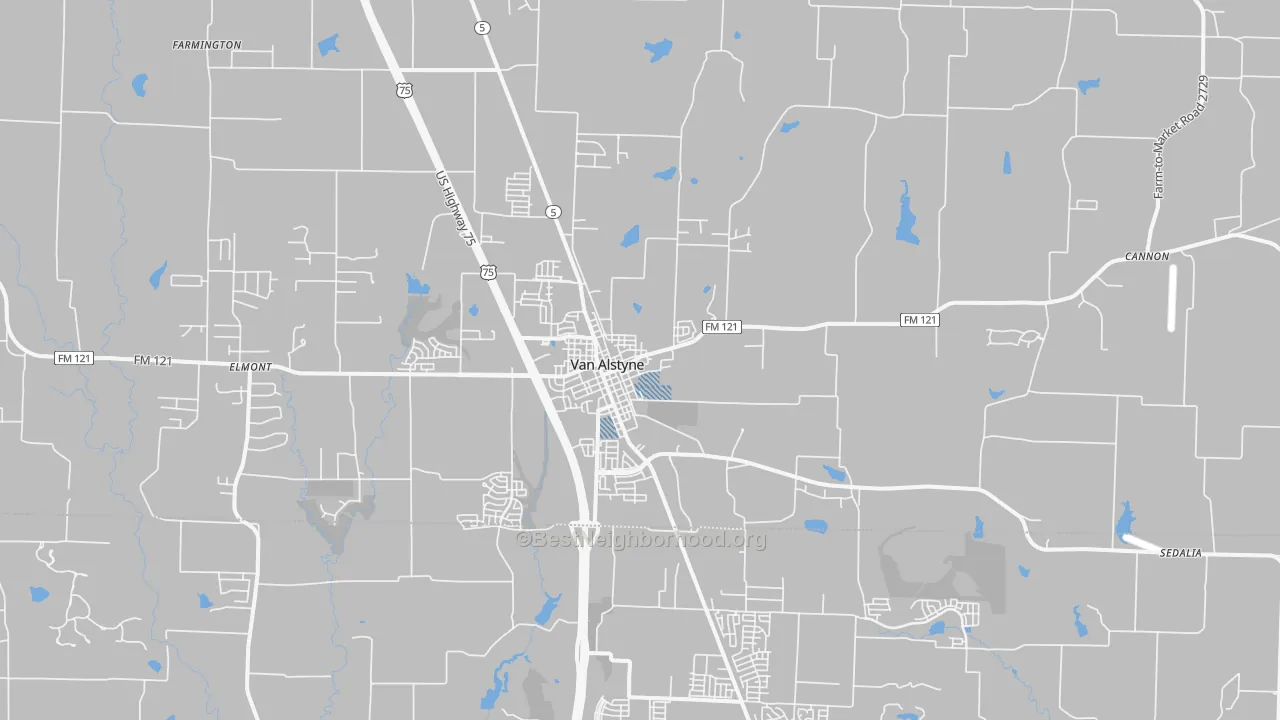 Transit Grade map of 75495, TX