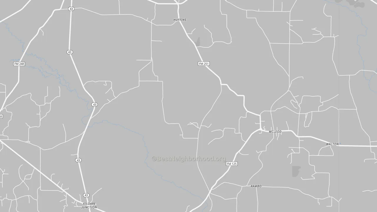 Transit Grade map of 75555, TX