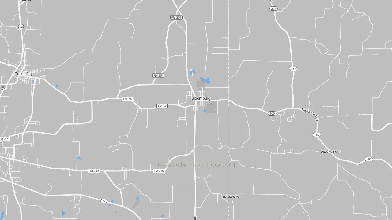 Transit Grade map of 75556, TX