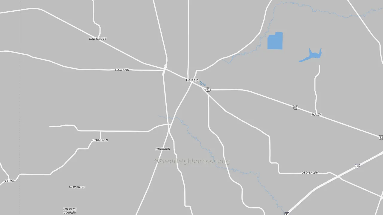 Transit Grade map of 75559, TX