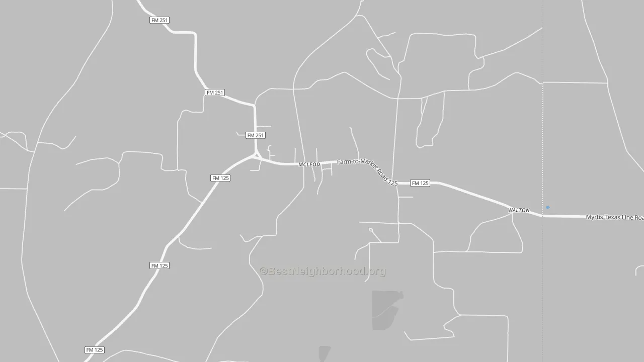 Transit Grade map of 75565, TX