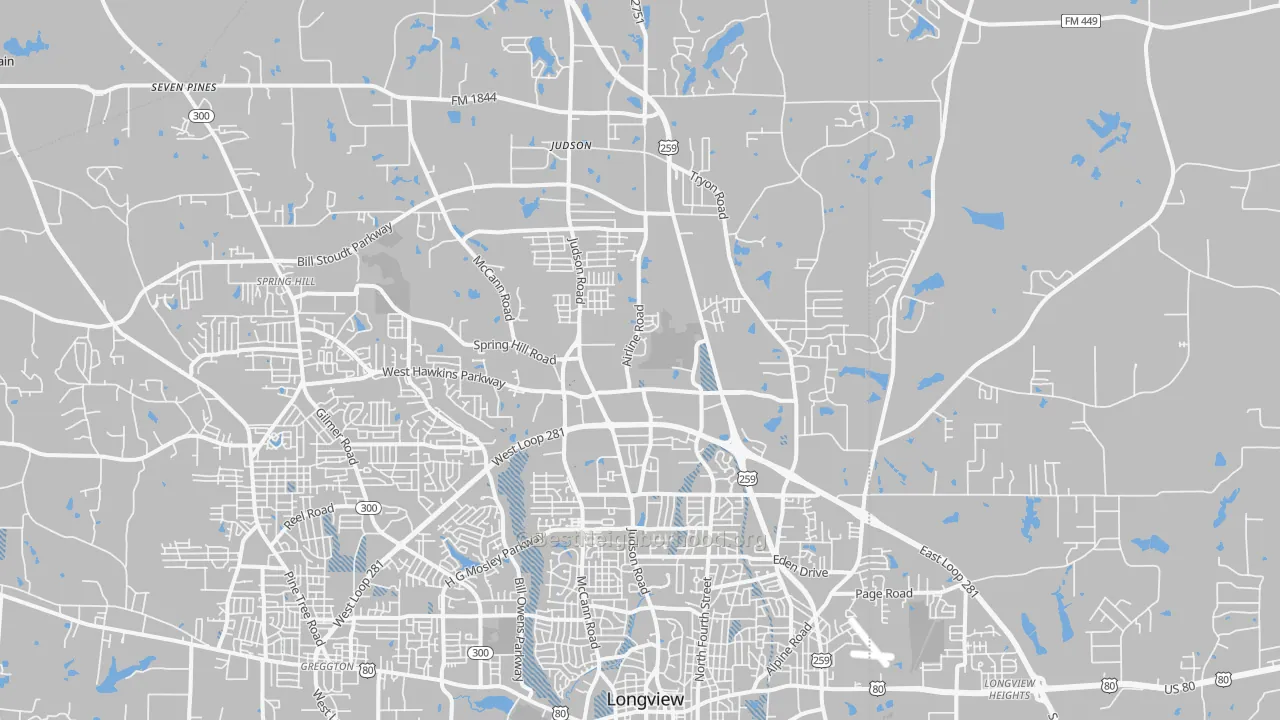 Transit Grade map of 75605, TX