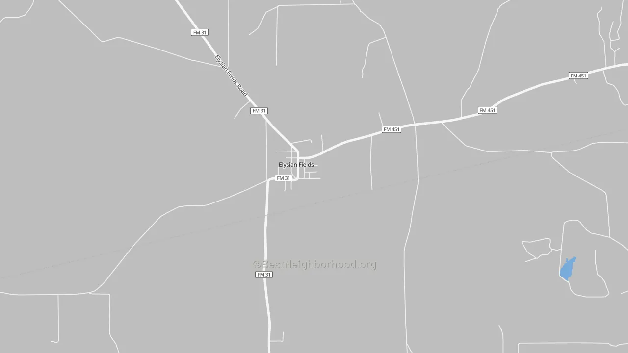 Transit Grade map of 75642, TX