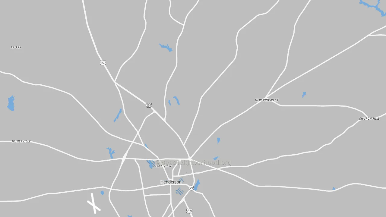Transit Grade map of 75652, TX