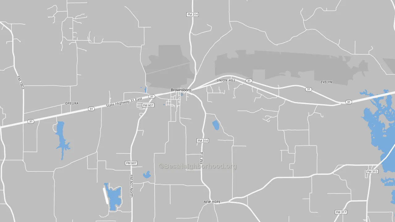 Transit Grade map of 75756, TX