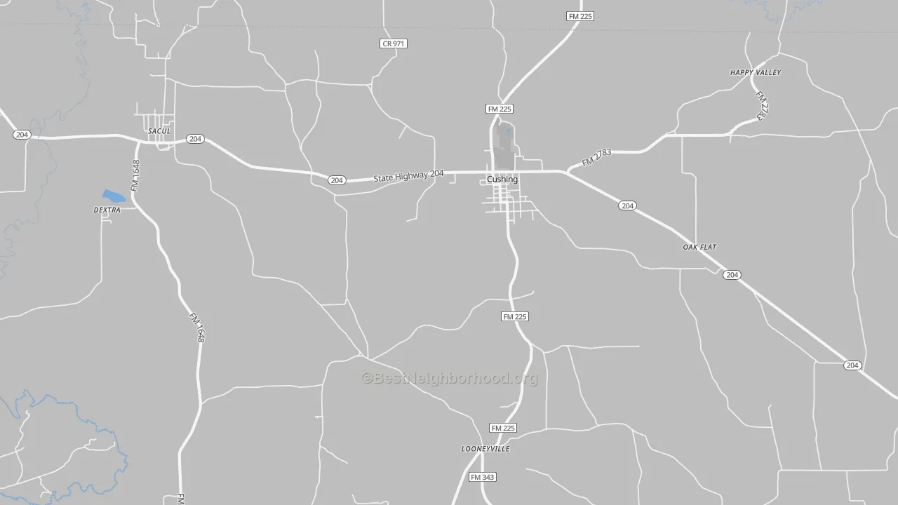 Transit Grade map of 75760, TX