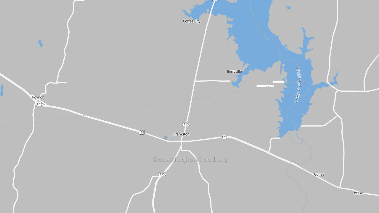 Transit Grade map of 75763, TX