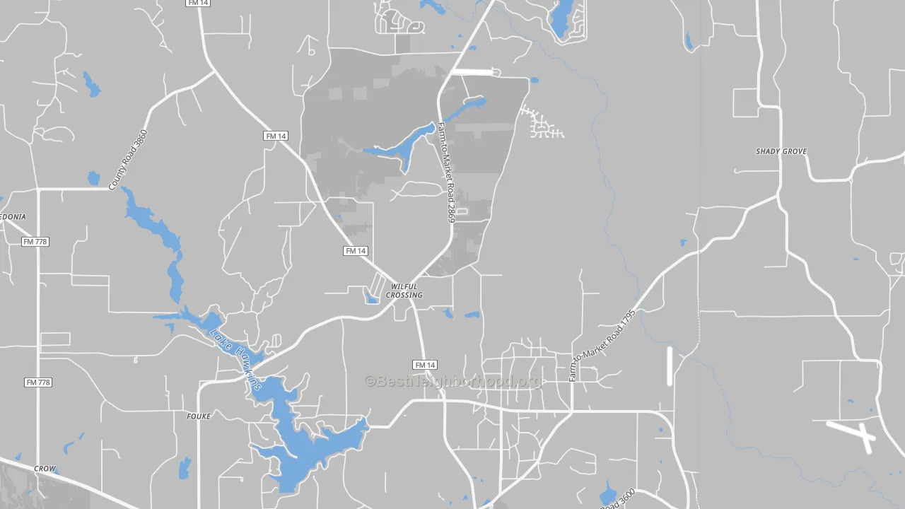 Transit Grade map of 75765, TX