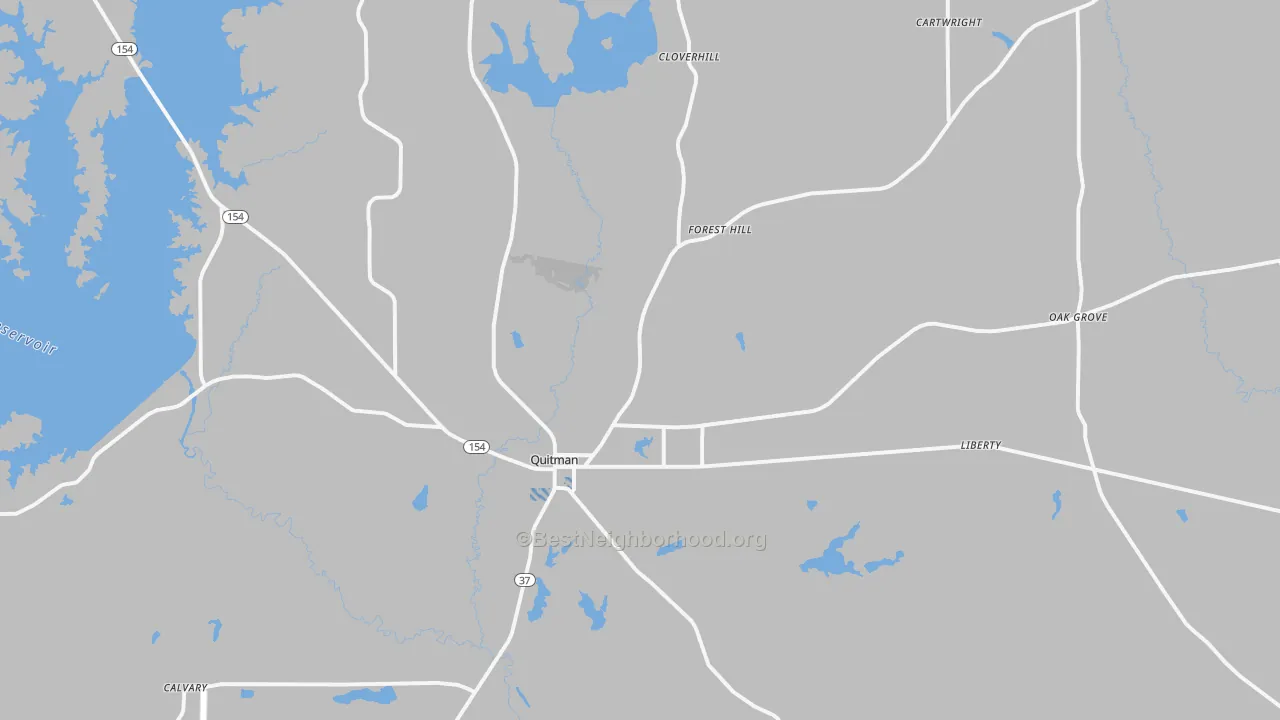 Transit Grade map of 75783, TX