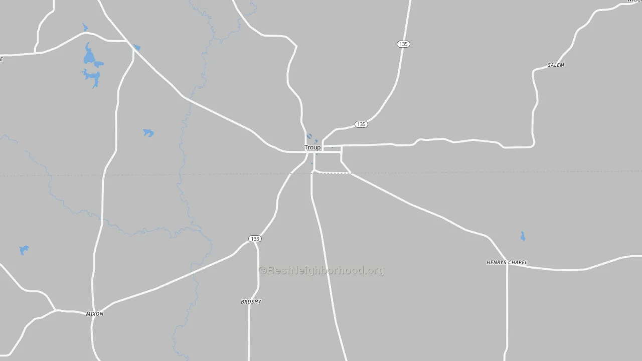Transit Grade map of 75789, TX