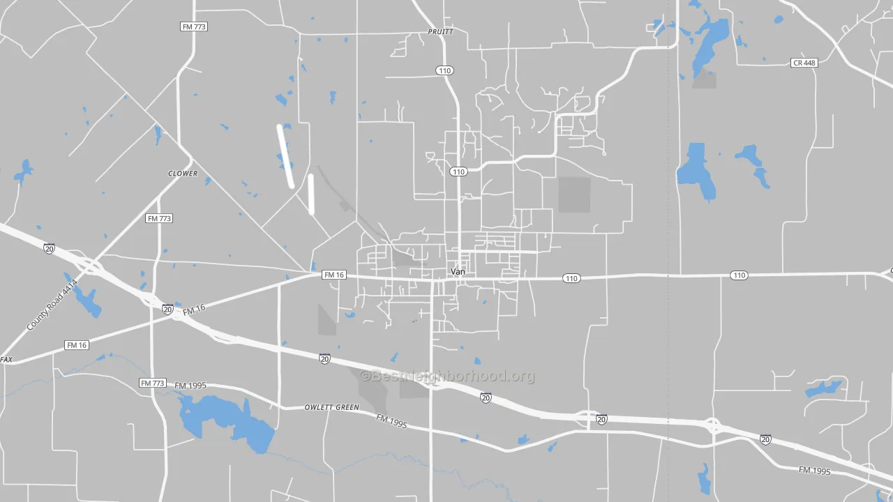 Transit Grade map of 75790, TX